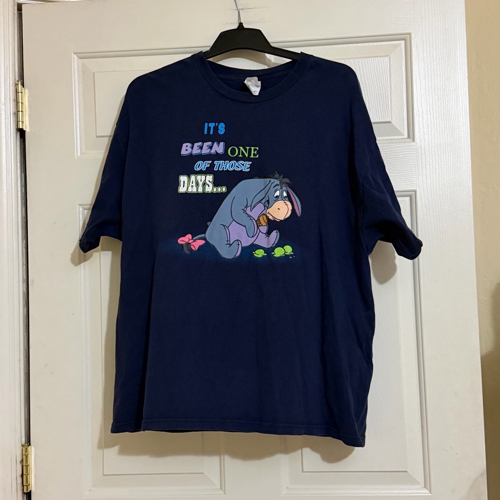 Eeyore It's Been One Of Those Days Navy Graphic Tee Unisex T-Shirt Size XL